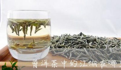 普洱茶中的江湖在哪里/2023062365681