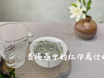 普洱茶中的红印是什么/2023072243838