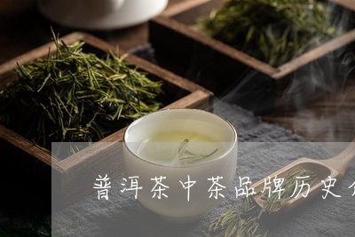 普洱茶中茶品牌历史介绍/2023120767260