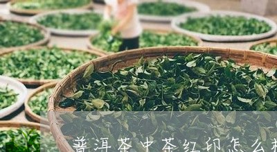 普洱茶中茶红印怎么样/2023062210471