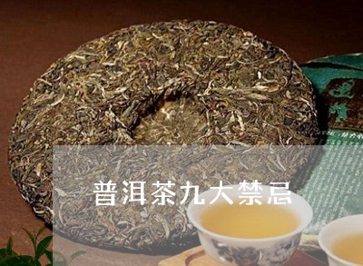 普洱茶九大禁忌/2023121688358