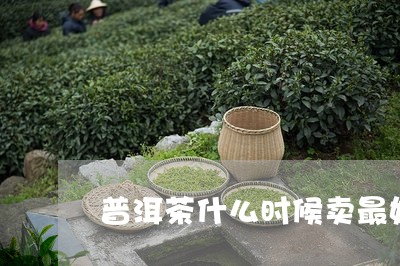 普洱茶什么时候卖最好/2023062380614