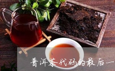 普洱茶代码的最后一位/2023061932826