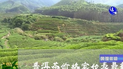 普洱茶价格定位表最新款/2023103195957