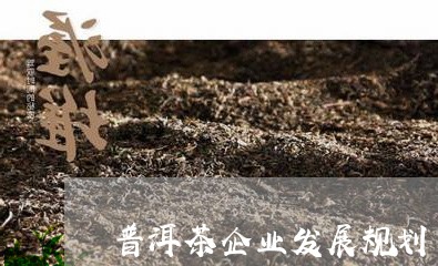 普洱茶企业发展规划/2023121669693