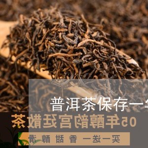 普洱茶保存一年可以吗/2023062846159