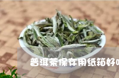 普洱茶保存用纸箱好吗/2023100613948