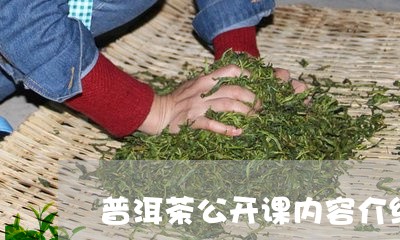 普洱茶公开课内容介绍/2023061582048