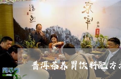 普洱茶养胃饮料配方表图/2023110634937