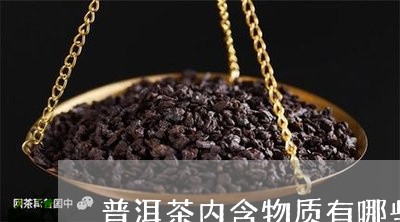 普洱茶内含物质有哪些/2023080233615