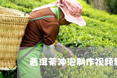 普洱茶冲泡制作视频教学/2023082527059