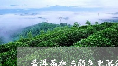 普洱茶冷后颜色变深还能喝吗/2023110688272