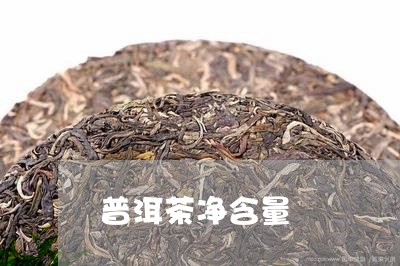 普洱茶净含量/2023042844561