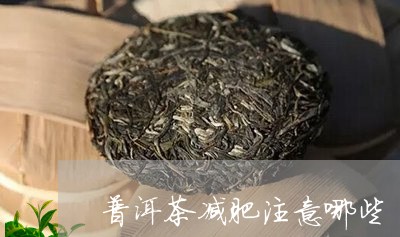 普洱茶减肥注意哪些/2023070941726