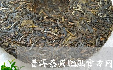 普洱茶减肥贴官方网站/2023072328815