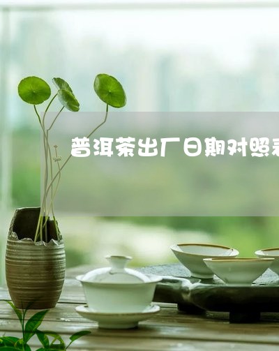 普洱茶出厂日期对照表/2023072378160