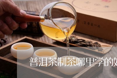 普洱茶制茶哪里学的好呢/2023110448261