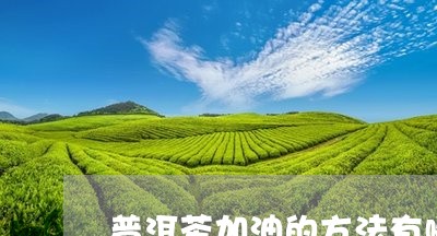 普洱茶加油的方法有哪些/2023110136160