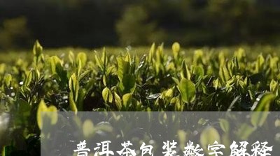 普洱茶包装数字解释/2023091540382