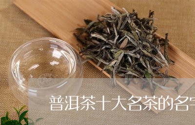 普洱茶十大名茶的名字/2023092664808