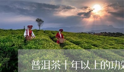 普洱茶十年以上的功效/2023092678380