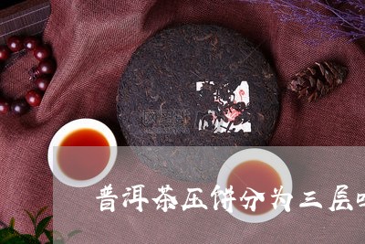 普洱茶压饼分为三层吗/2023092665158