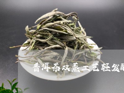 普洱茶双蒸工艺轻发酵/2023092914949