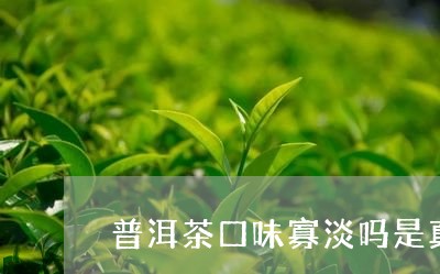 普洱茶口味寡淡吗是真的吗/2023112594046