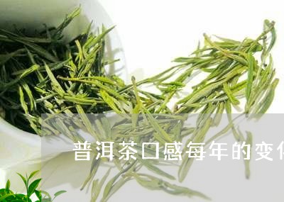 普洱茶口感每年的变化大吗/2023082935028