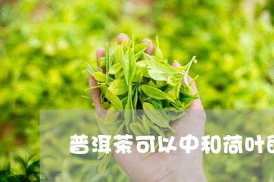 普洱茶可以中和荷叶的良性吗/2023052716250