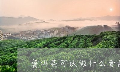 普洱茶可以做什么食品/2023061450716