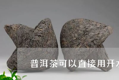 普洱茶可以直接用开水冲吗/2023051434816