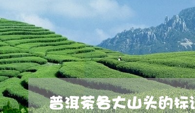 普洱茶各大山头的标语/2023062310491