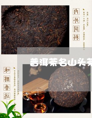 普洱茶名山头茶的特点/2023100702836