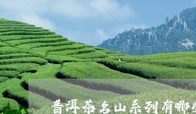 普洱茶名山系列有哪些品种/2023112430827