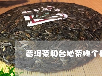 普洱茶和台地茶哪个好/2023080333715