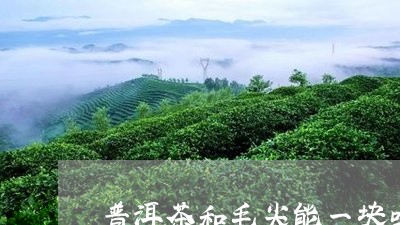 普洱茶和毛尖能一块吗/2023061548572