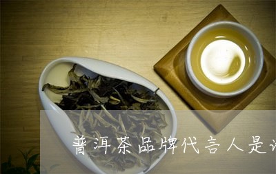 普洱茶品牌代言人是谁图片/2023121669384