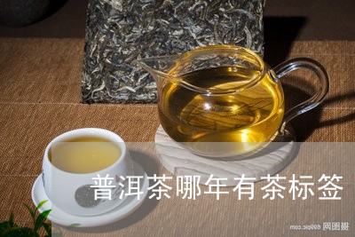 普洱茶哪年有茶标签/2023070994168