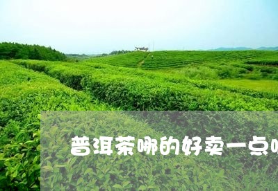 普洱茶哪的好卖一点呢/2023120690613