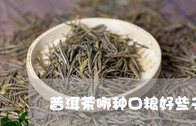 普洱茶哪种口粮好些又好喝/2023083018150