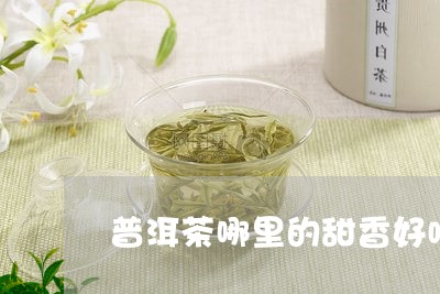 普洱茶哪里的甜香好喝一点/2023083051616