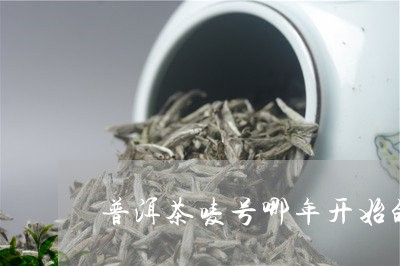 普洱茶唛号哪年开始的/2023061659725