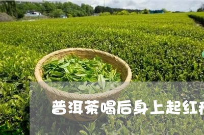 普洱茶喝后身上起红疙瘩/2023103159582