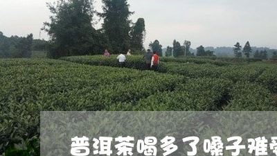 普洱茶喝多了嗓子难受/2023100570513