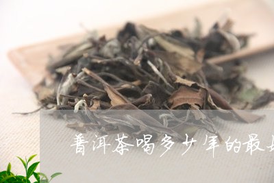 普洱茶喝多少年的最好喝/2023050433936