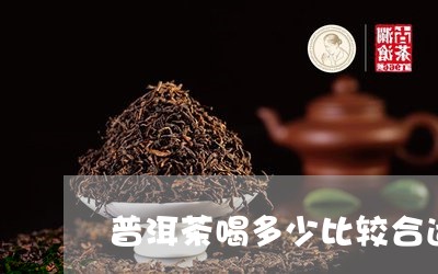 普洱茶喝多少比较合适/2023080263925