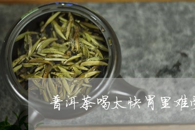 普洱茶喝太快胃里难受/2023062326383