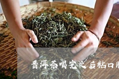 普洱茶喝完之后粘口腔/2023062798574