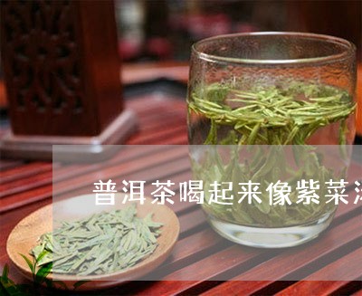 普洱茶喝起来像紫菜汤/2023092673038